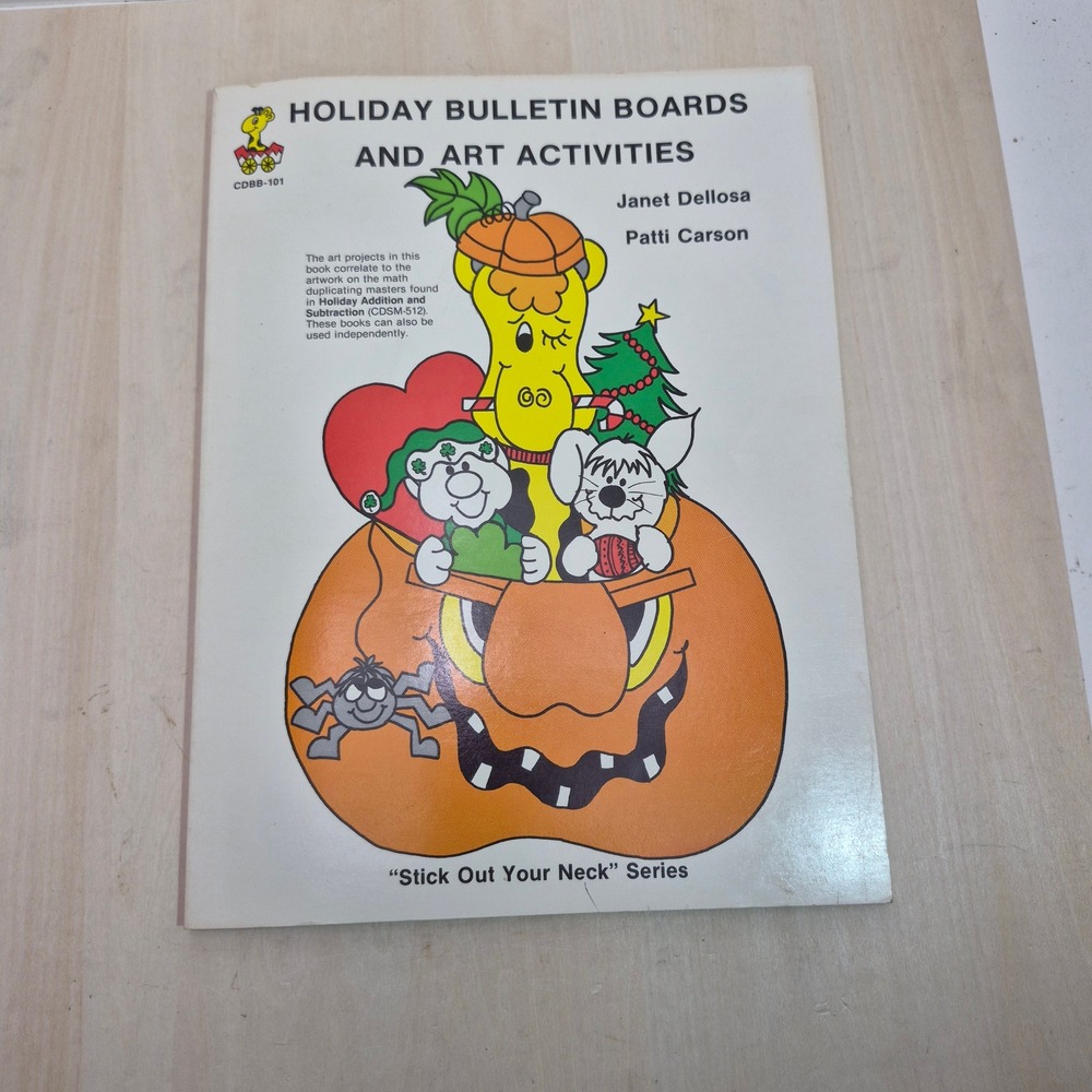 Vintage 1979 Holiday Bulletin Boards and Art Activities Stick Out Your Neck Book
